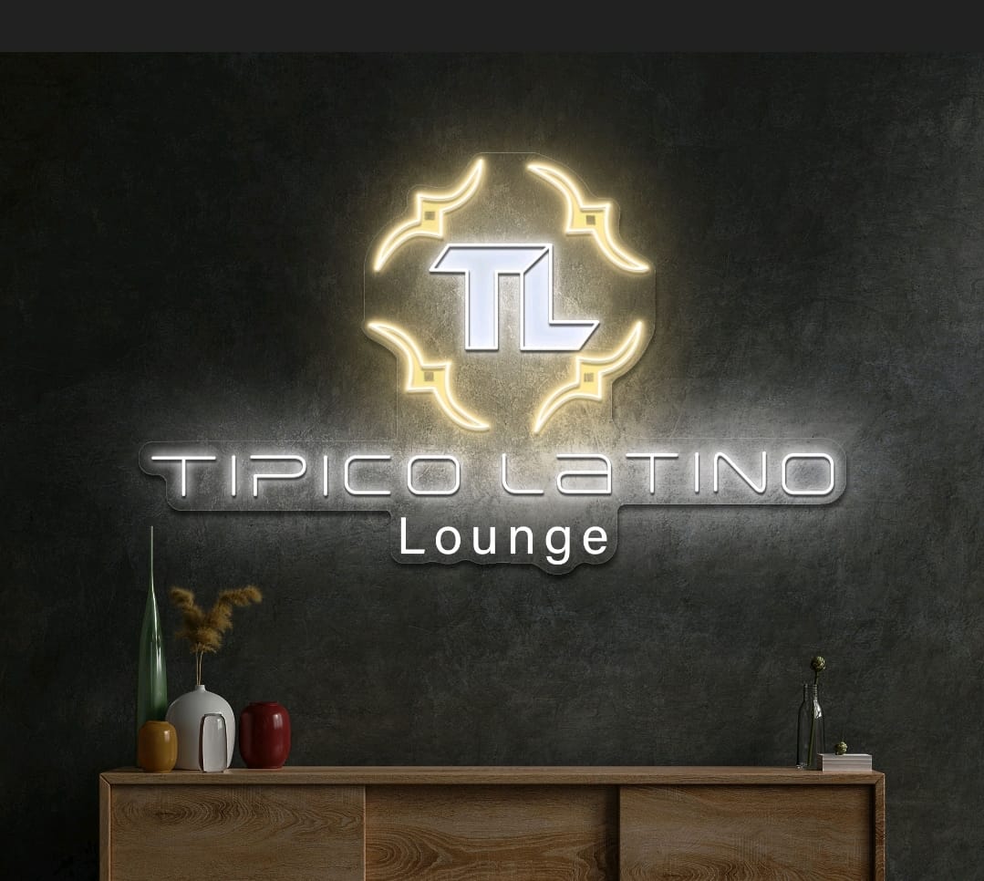 3D Logo Sign - Printed Acrylic Logo with Front-Facing LED Neon Lights