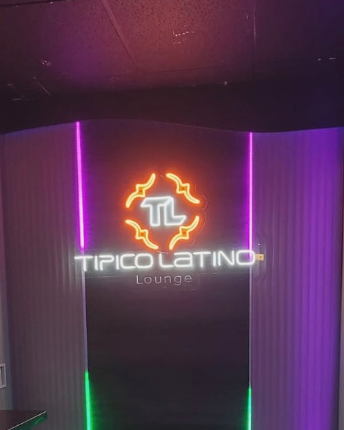 3D Logo Sign - Printed Acrylic Logo with Front-Facing LED Neon Lights