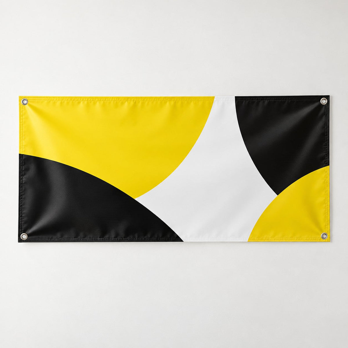 Vinyl banner with grommets, front view