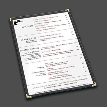 Custom Menu Printed - Gloss Paper Menu Inserts (Menu Inserts)