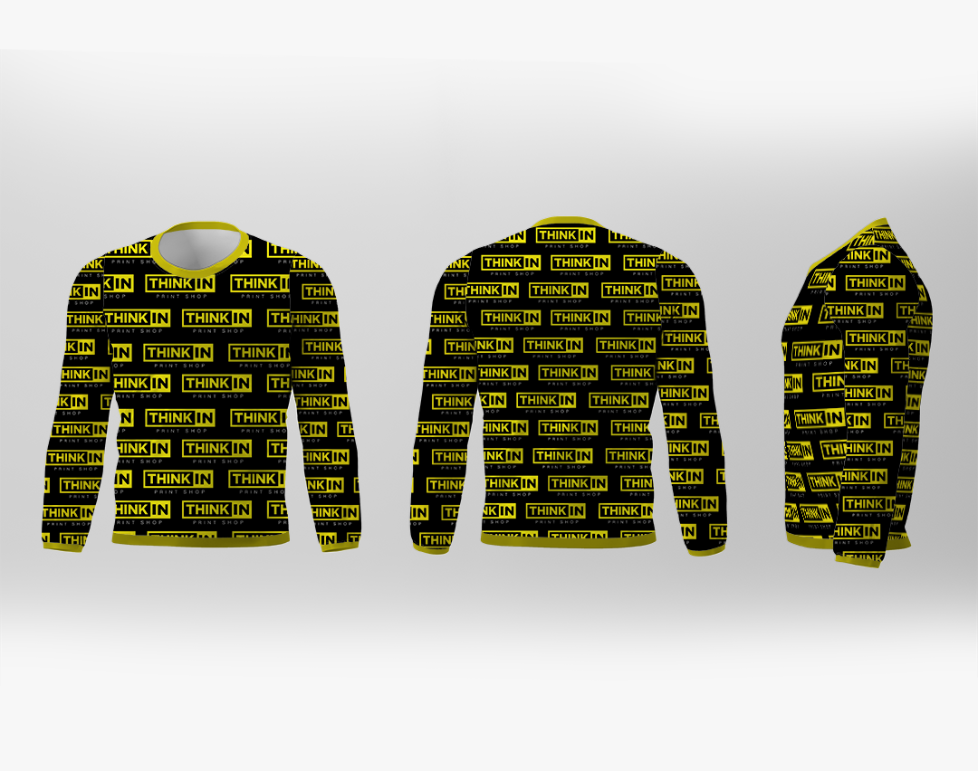 Custom All-Over 3D Dye Sublimation Long Sleeve Shirt