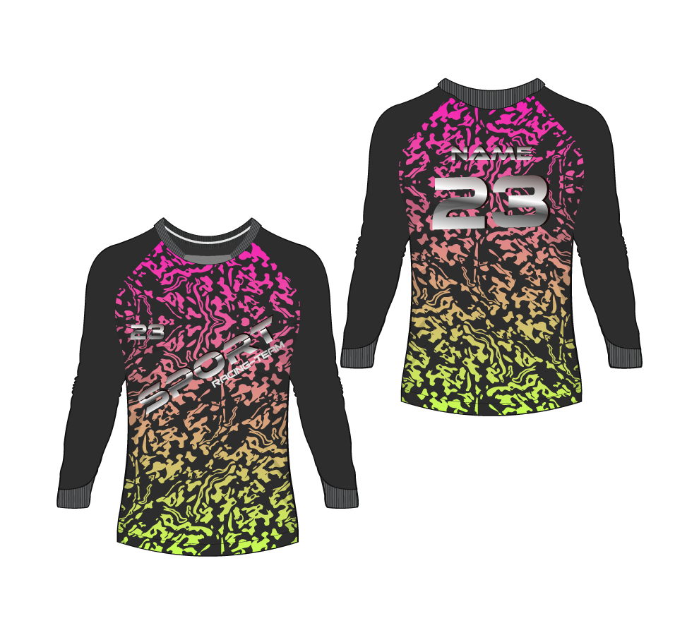 Custom All-Over 3D Dye Sublimation Long Sleeve Shirt