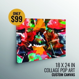 Collage Art Photo Canvas Prints (18 X 24 IN) Print Service Online