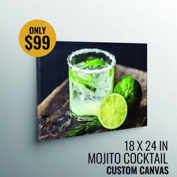 Mojito Cocktail Photo Canvas Prints (18 X 24 IN) Print Service Online